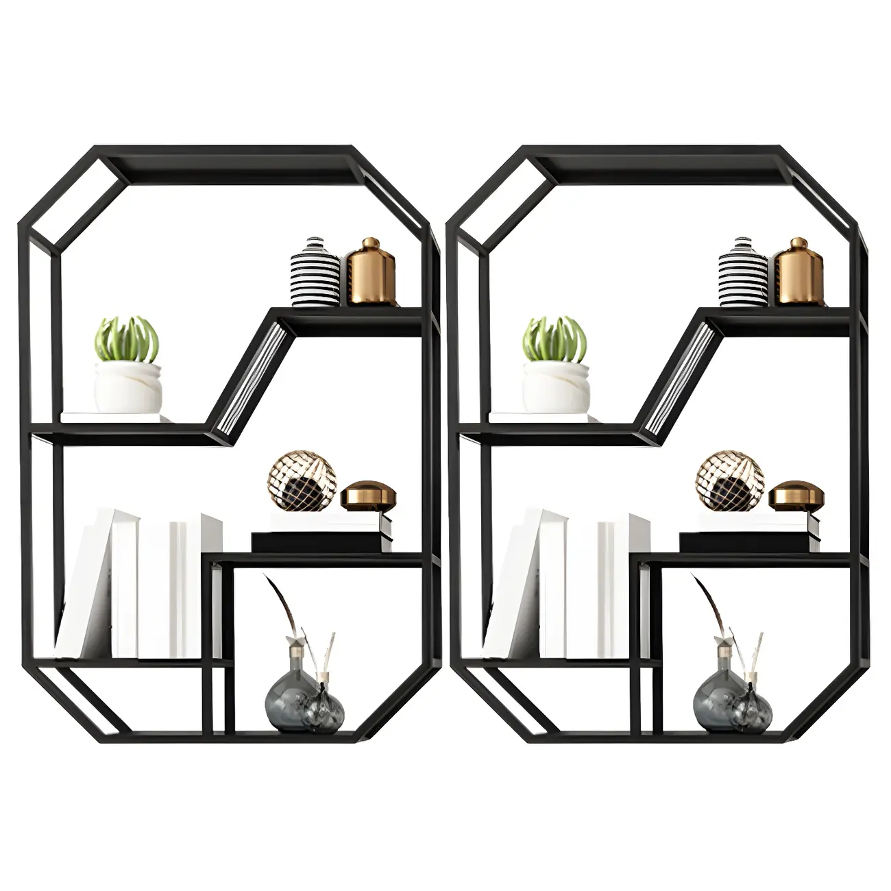 Simple Metal Black Wall-Mounted Wine Bottle Rack Image - 19 | homeyfad