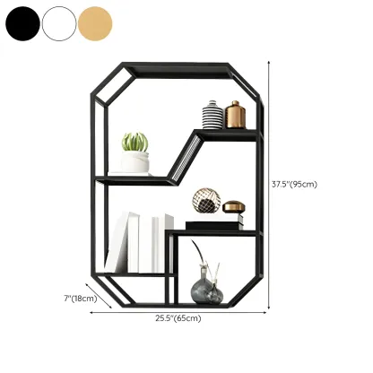 Simple Metal Black Wall-Mounted Wine Bottle Rack Image - 28