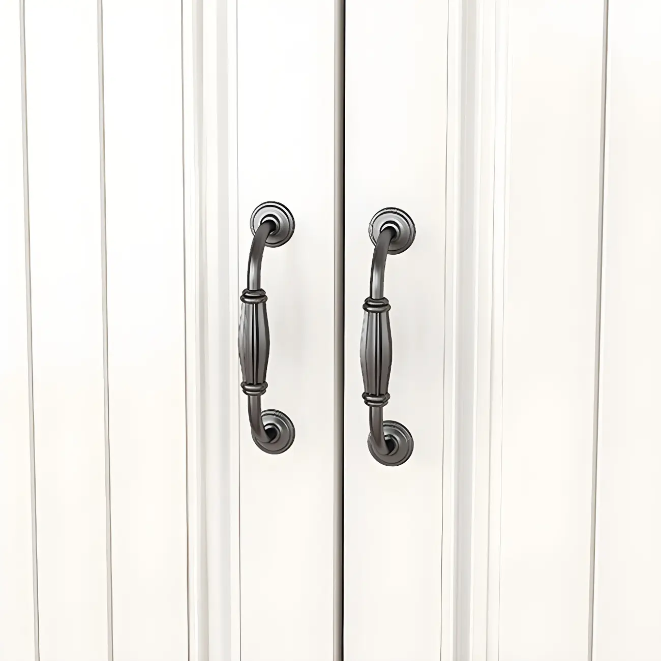 Classic White-Brown Wooden Dresser with Storage & Drawers Image - 12 | homeyfad