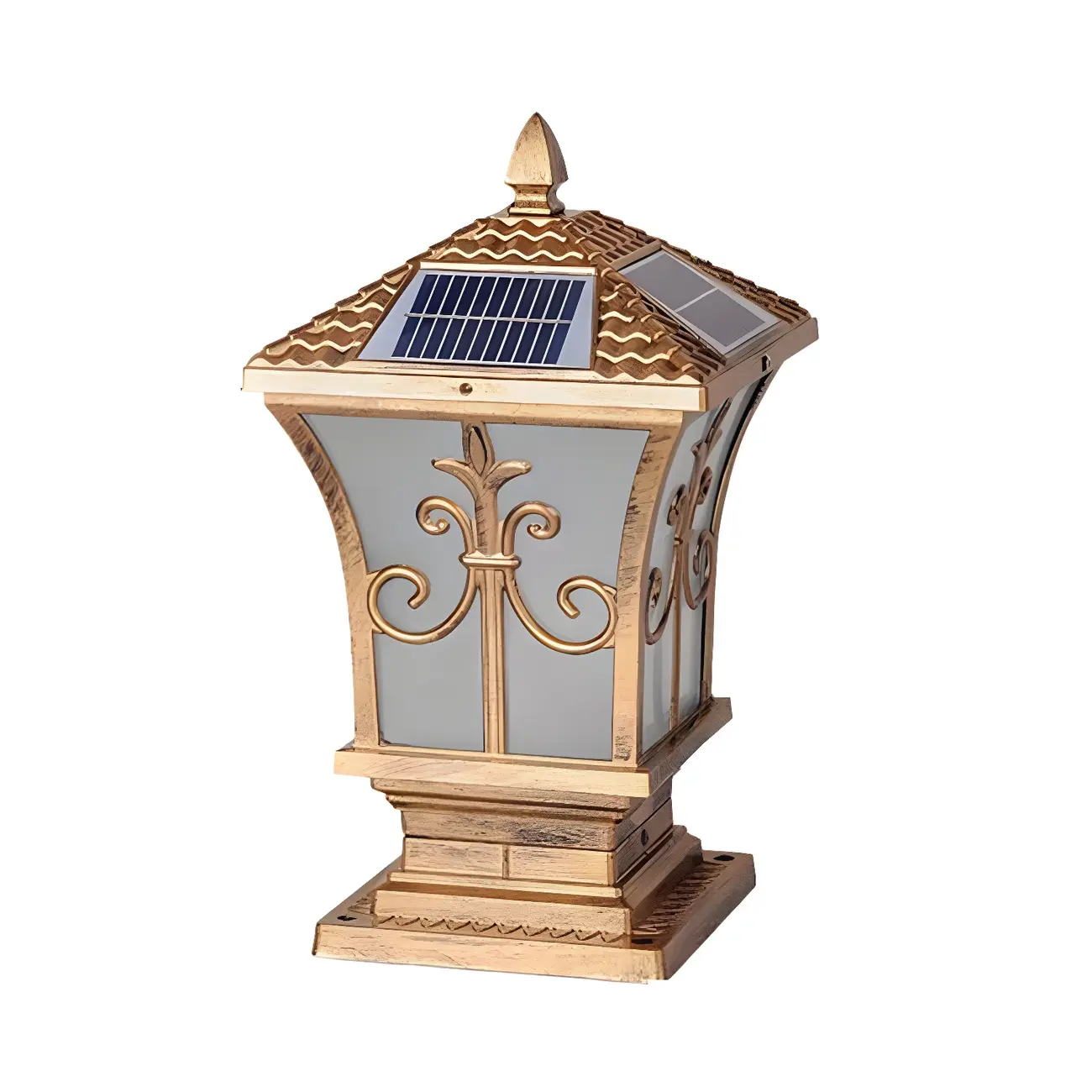 Vintage Lantern Solar Fence Post Light with 3 Color Light  Image - 5 | homeyfad