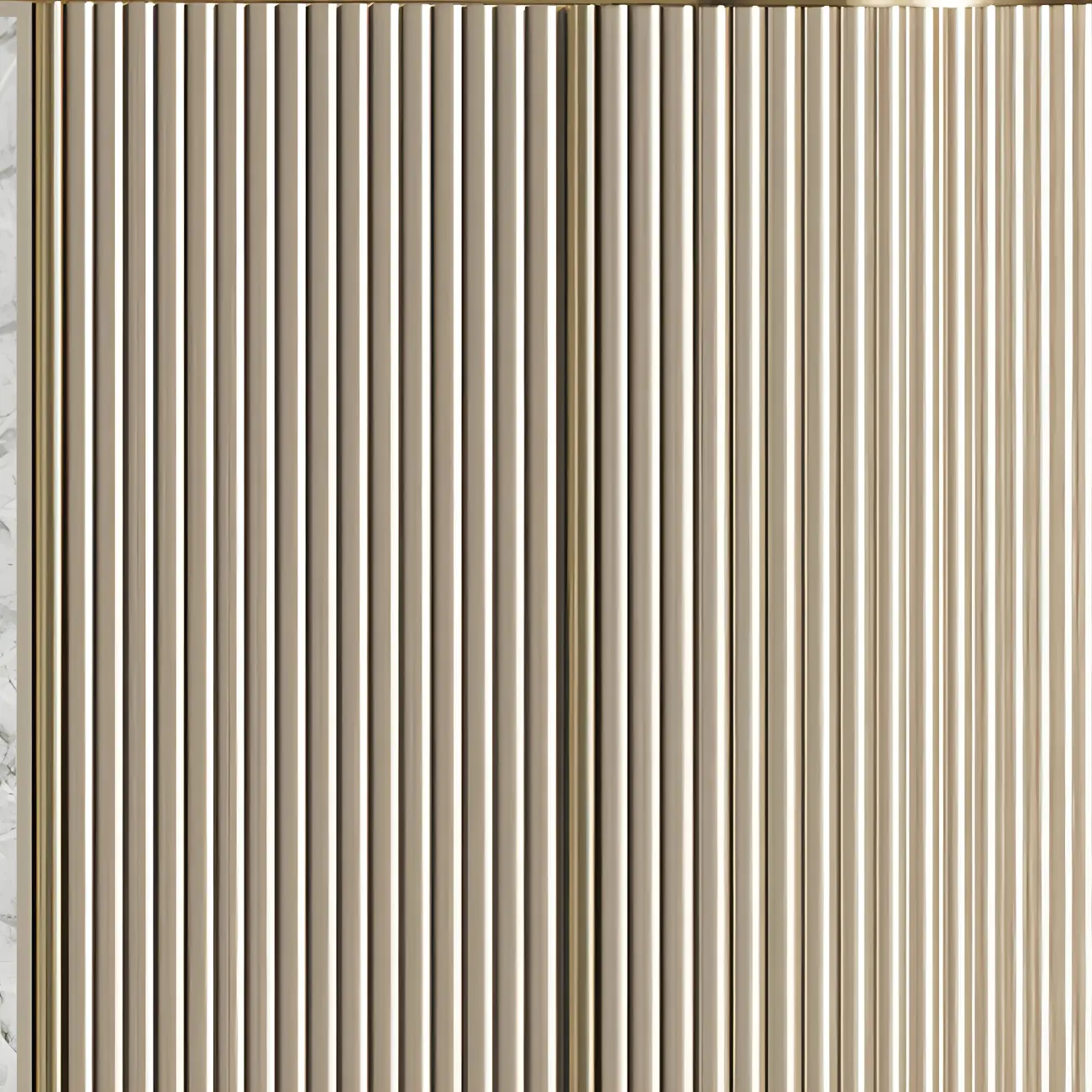 Modern Stone Double Dresser with Gold Accents Image - 10 | homeyfad