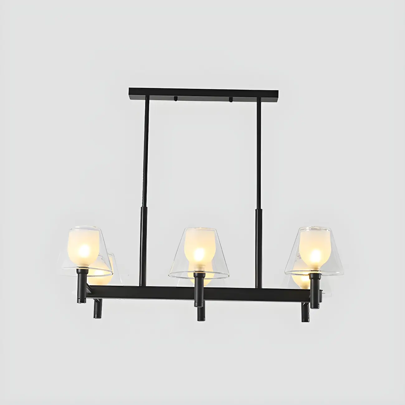 Modern Glass Bi-pin Pendant Light for Dining Room Image - 6 | homeyfad