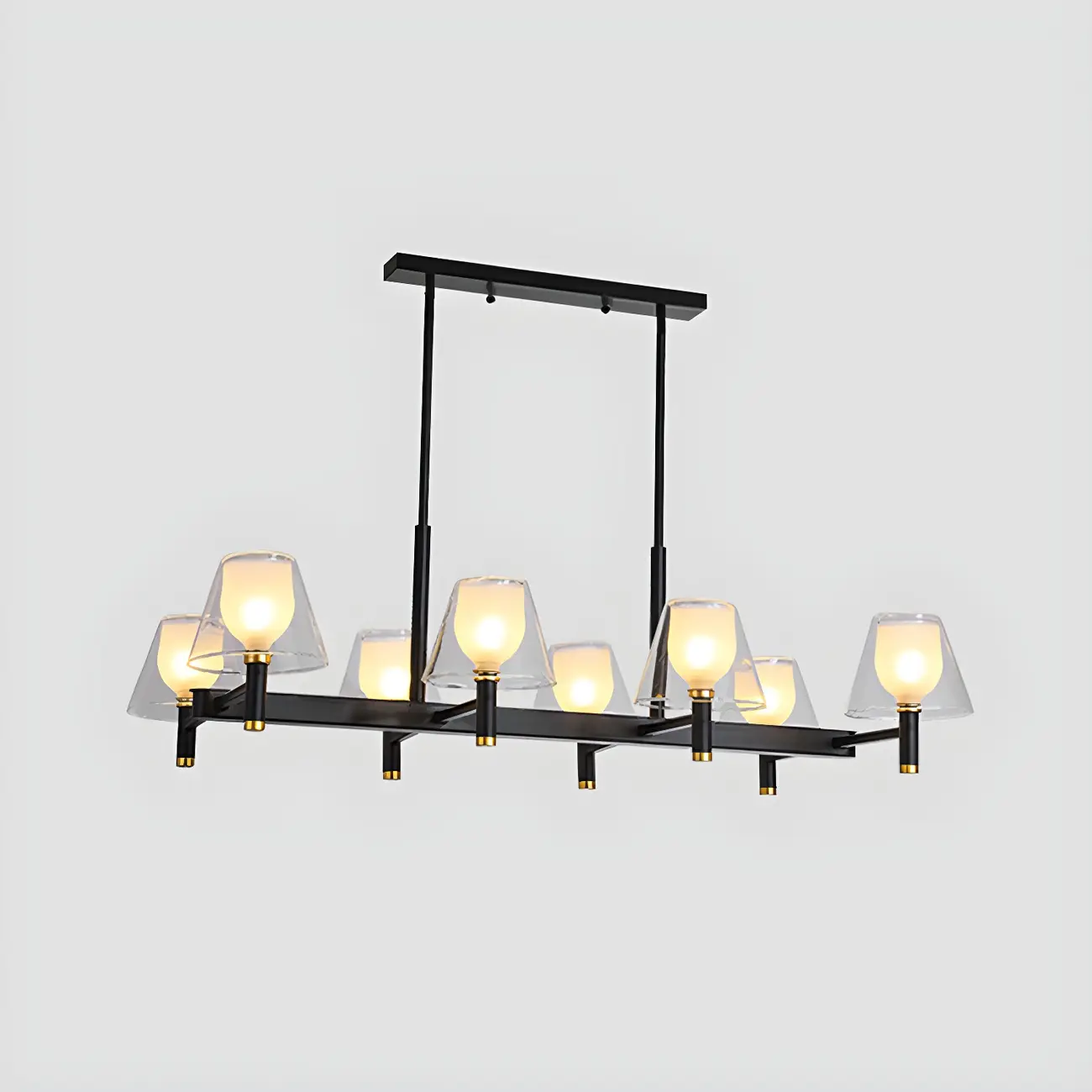 Modern Glass Bi-pin Pendant Light for Dining Room Image - 9 | homeyfad