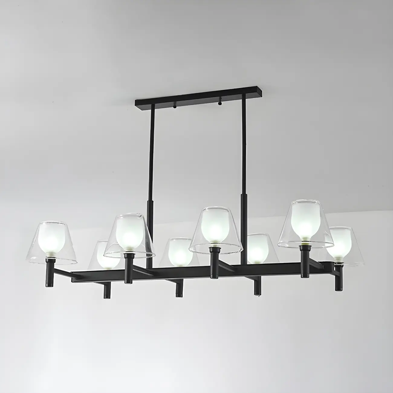 Modern Glass Bi-pin Pendant Light for Dining Room Image - 11 | homeyfad