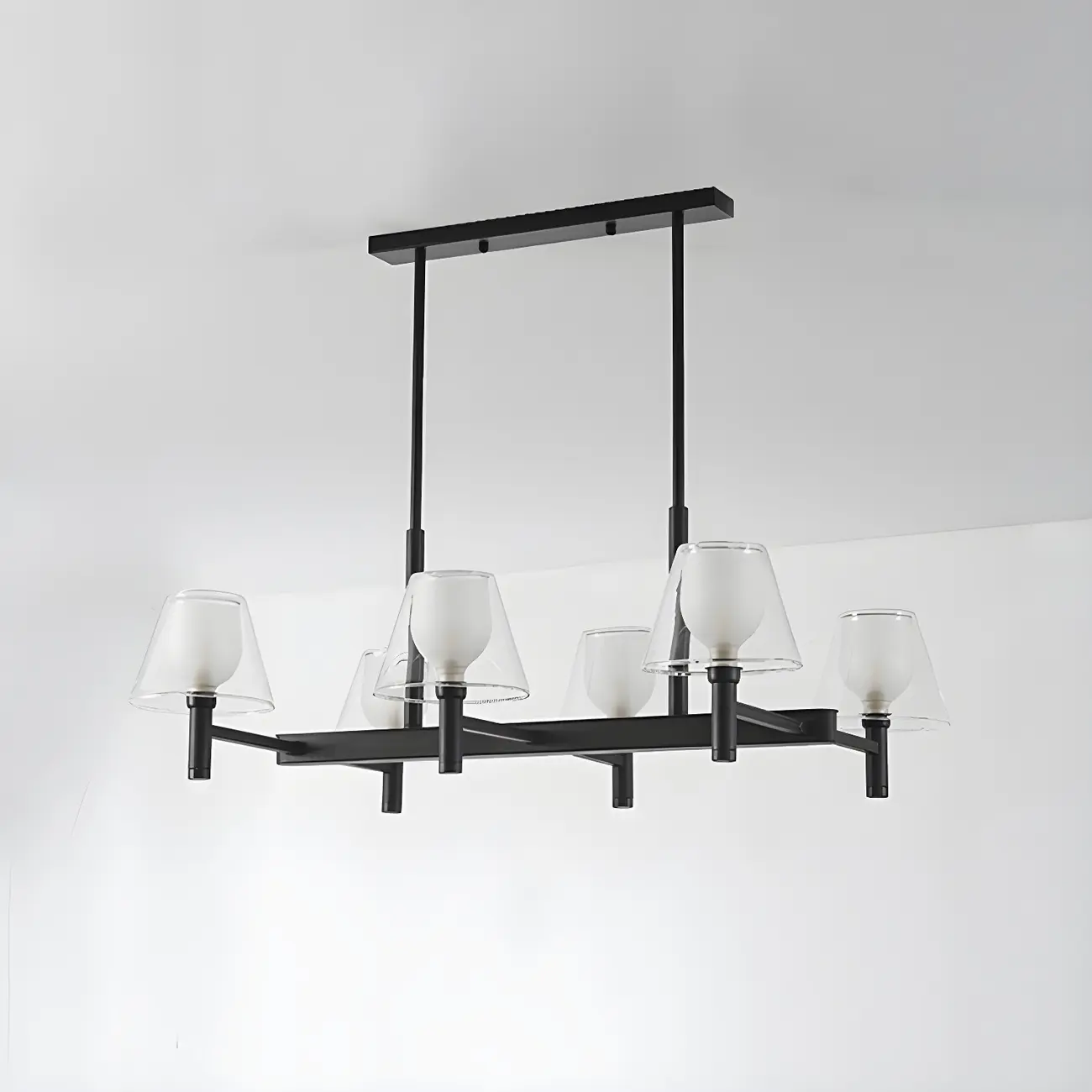 Modern Glass Bi-pin Pendant Light for Dining Room Image - 12 | homeyfad