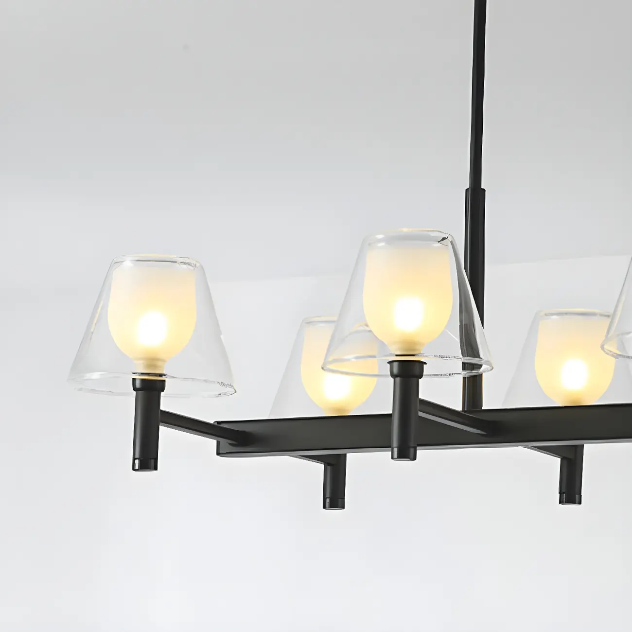 Modern Glass Bi-pin Pendant Light for Dining Room Image - 14 | homeyfad