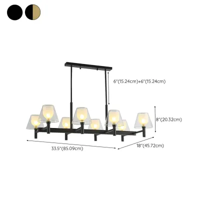 Modern Glass Bi-pin Pendant Light for Dining Room Image - 17