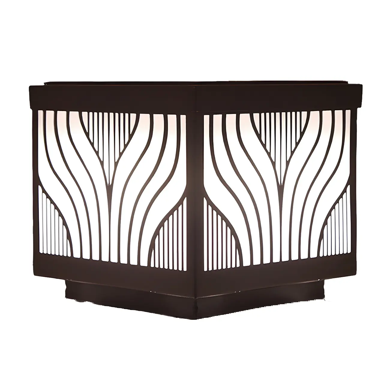 Exquisite Pattern Solar Geometric Post Cap Light Image - 11 | homeyfad