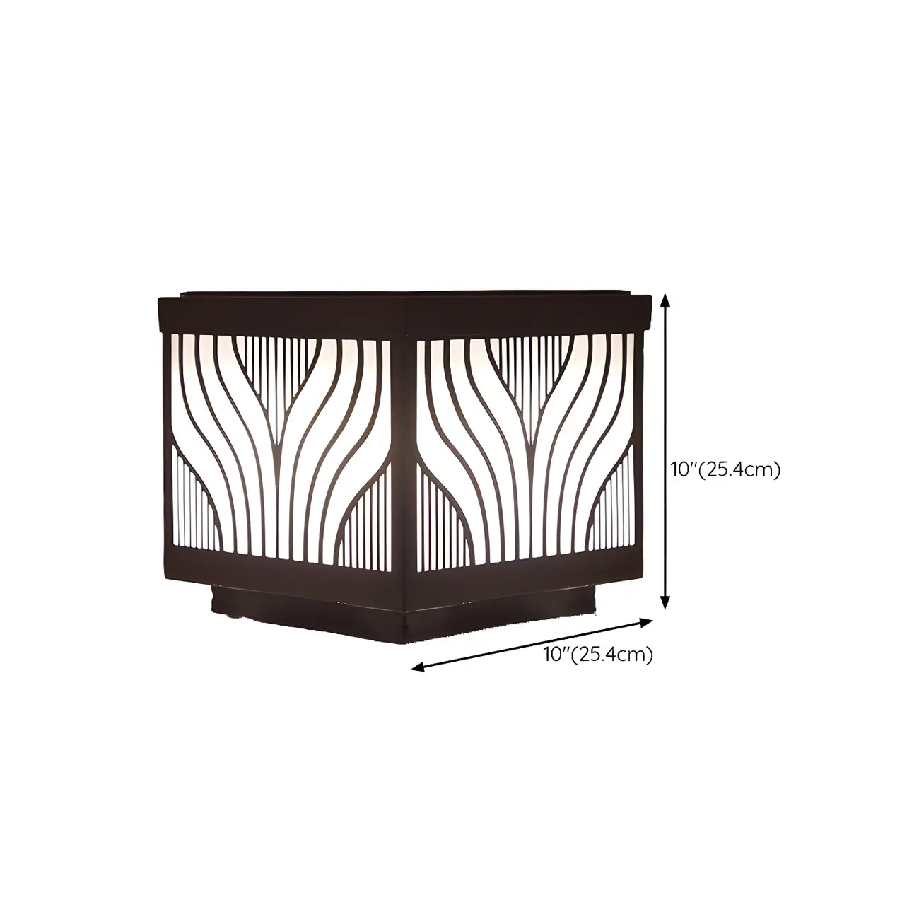 Exquisite Pattern Solar Geometric Post Cap Light Image - 16 | homeyfad