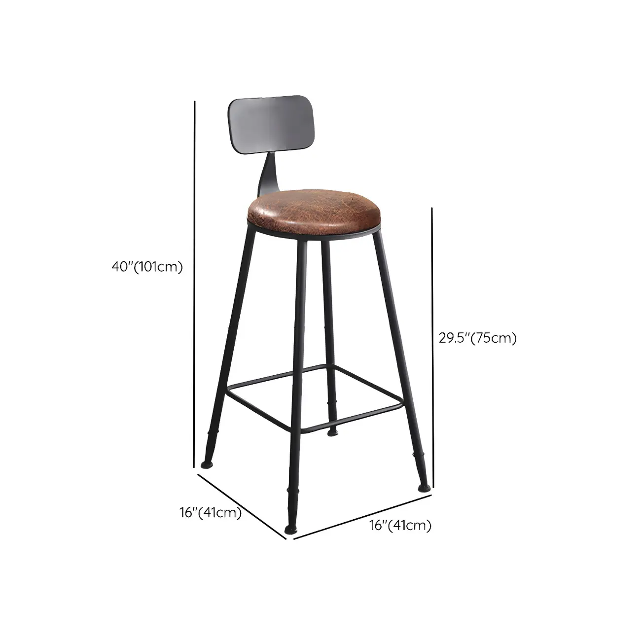 Elegant Rectangular Pine Wood Brown 5- Seat Bar Set Image - 22 | homeyfad