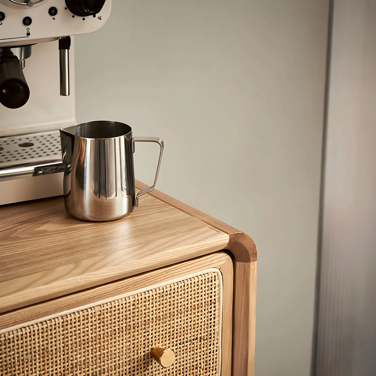 Traditional Natural Wooden Dresser with Drawers for Bedroom Use Image - 9 | homeyfad