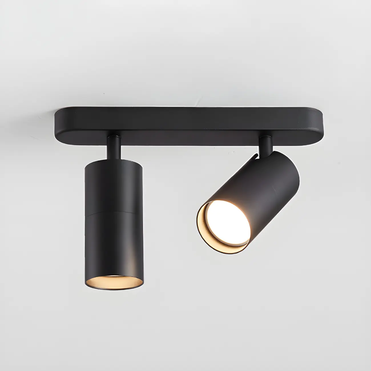 Modern Semi Flush Ceiling Light for Bedroom with Aluminum Shade Image - 11 | homeyfad