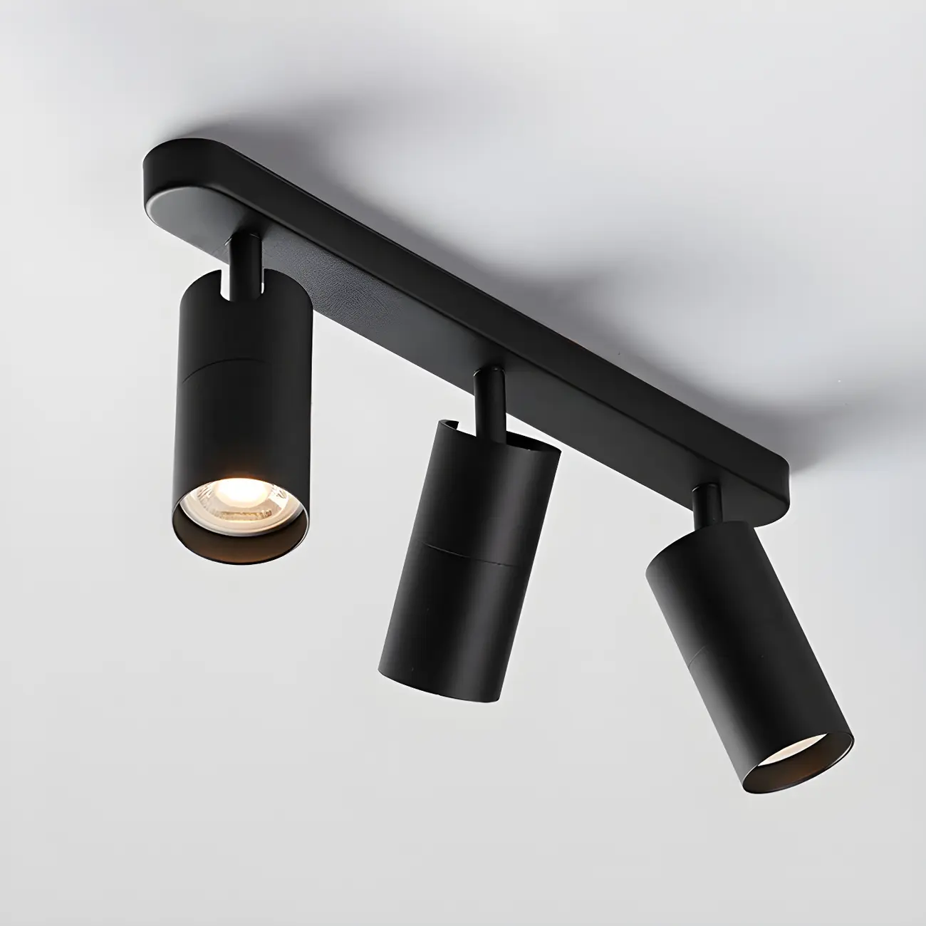 Modern Semi Flush Ceiling Light for Bedroom with Aluminum Shade Image - 12 | homeyfad