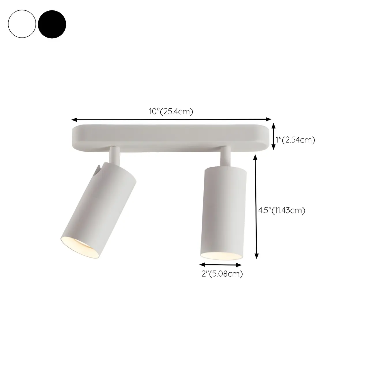 Modern Semi Flush Ceiling Light for Bedroom with Aluminum Shade #size | homeyfad