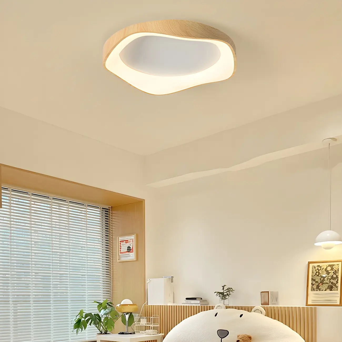 Modern LED Flush Ceiling Light for Living Room Decor Image - 1 | homeyfad