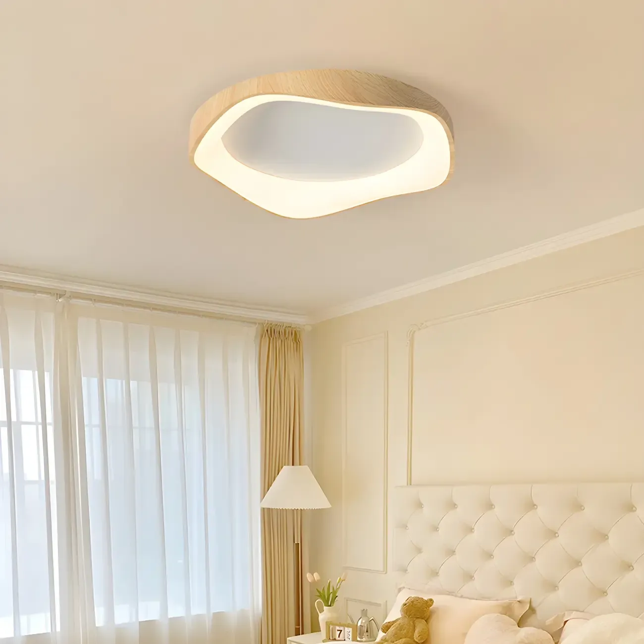 Modern LED Flush Ceiling Light for Living Room Decor Image - 18