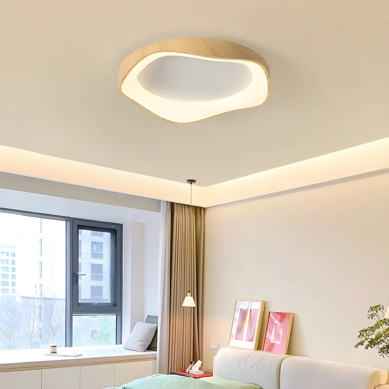 Modern LED Flush Ceiling Light for Living Room Decor Image - 19