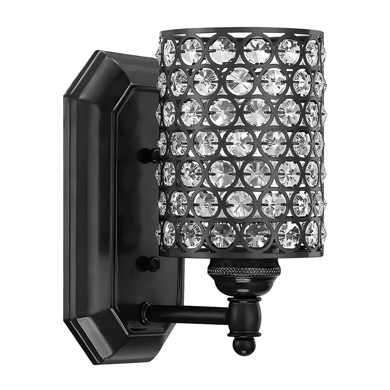 Crystal Cylinder Vanity Light for Glamorous Bathroom Image - 6 | homeyfad