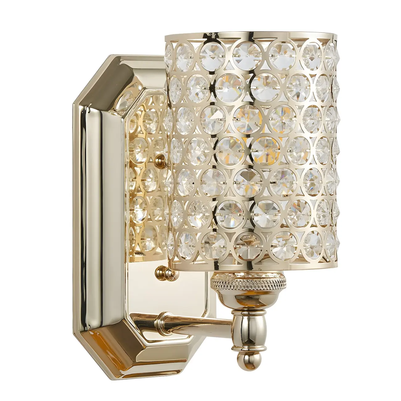 Crystal Cylinder Vanity Light for Glamorous Bathroom Image - 5 | homeyfad