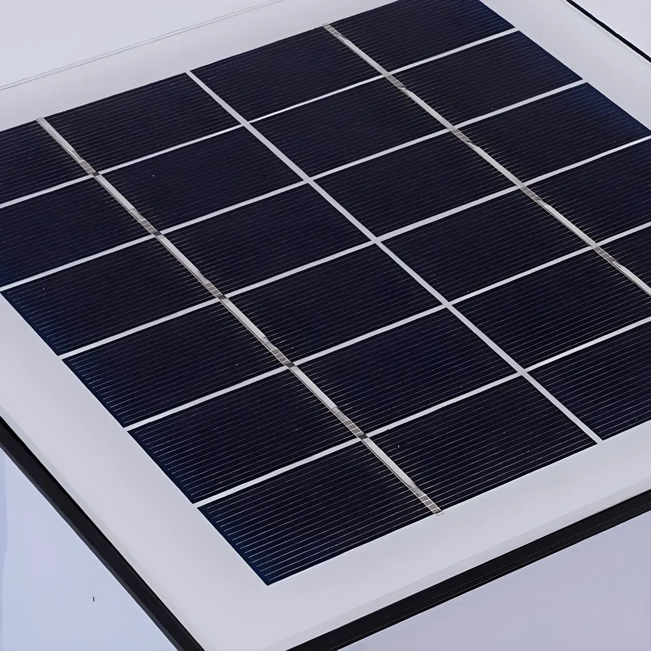 Outdoor Rectangle Black Plastic Solar Post Cap Light LED Lamp Image - 7