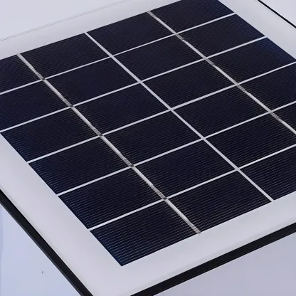 Outdoor Rectangle Black Plastic Solar Post Cap Light LED Lamp Image - 7