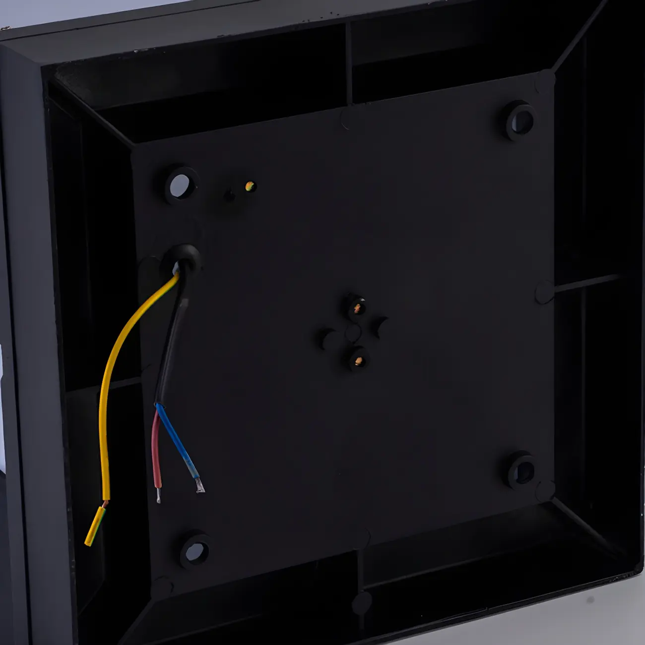 Outdoor Rectangle Black Plastic Solar Post Cap Light LED Lamp Image - 9 | homeyfad