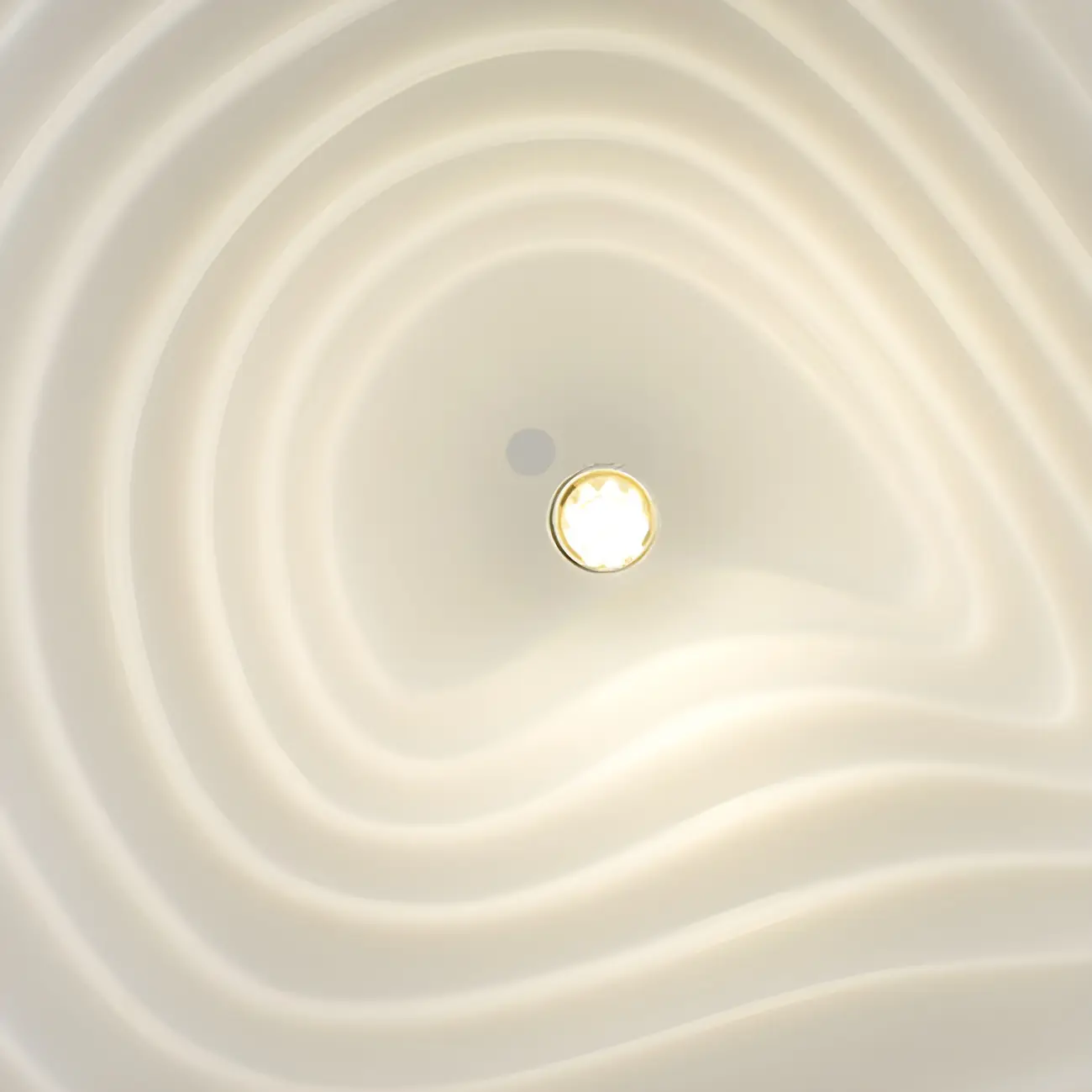 Modern White LED Kitchen Island Light Plastic Tapered Shade Image - 10 | homeyfad