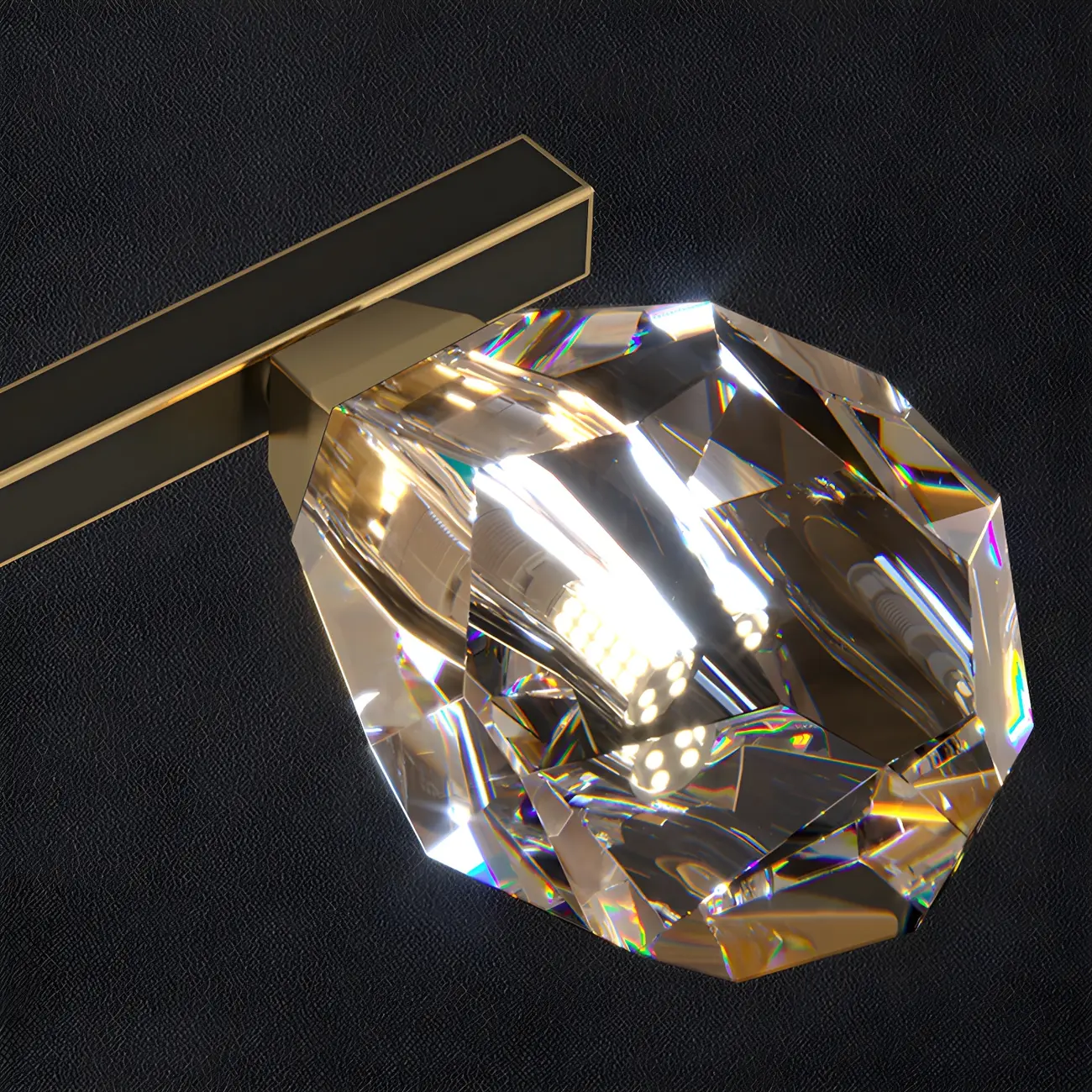 Contemporary Linear Crystal Island Pendant Light Image - 8 | homeyfad