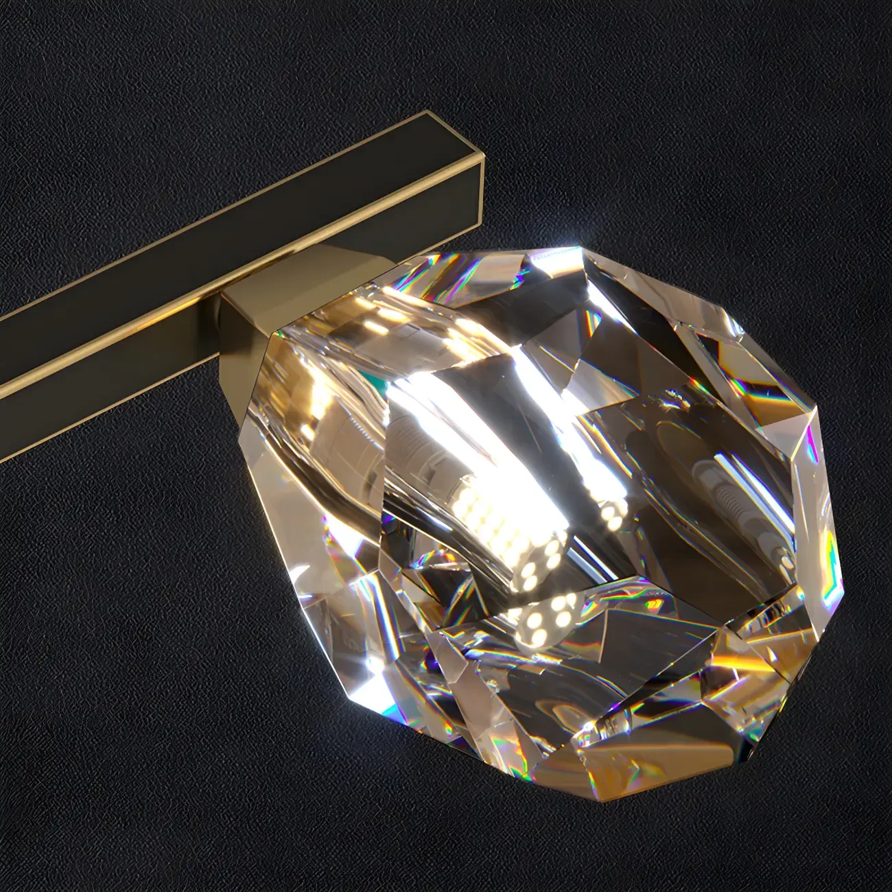 Contemporary Linear Crystal Island Pendant Light Image - 8