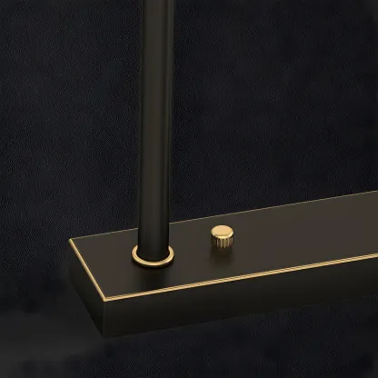 Contemporary Linear Crystal Island Pendant Light Image - 14