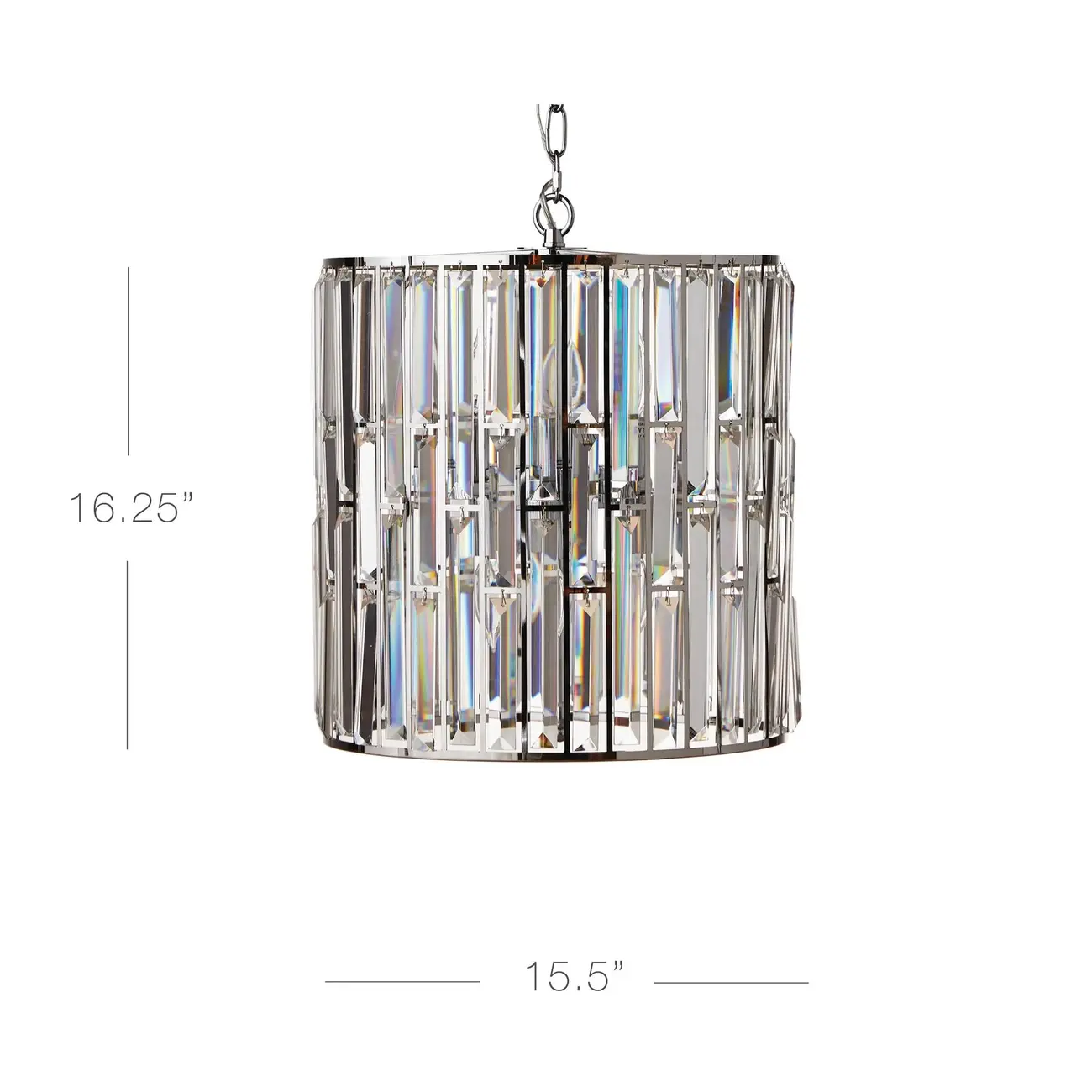 Modern Drum Crystal Glass Pendant Light #size | homeyfad