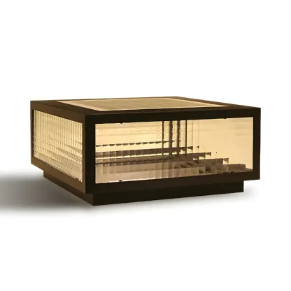 Black Rectangle Color-Changing Solar Outdoor Post Lights