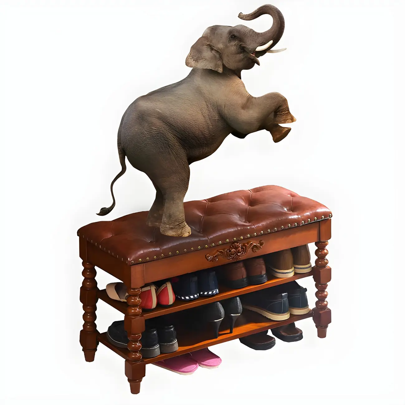 Victorian Solid Wood Flip-Top Shoe Storage Entryway Bench Image - 13 | homeyfad