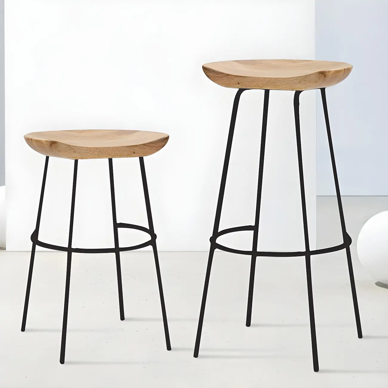 Modern Solid Wood Counter Height Bar Stools Image - 1 | homeyfad