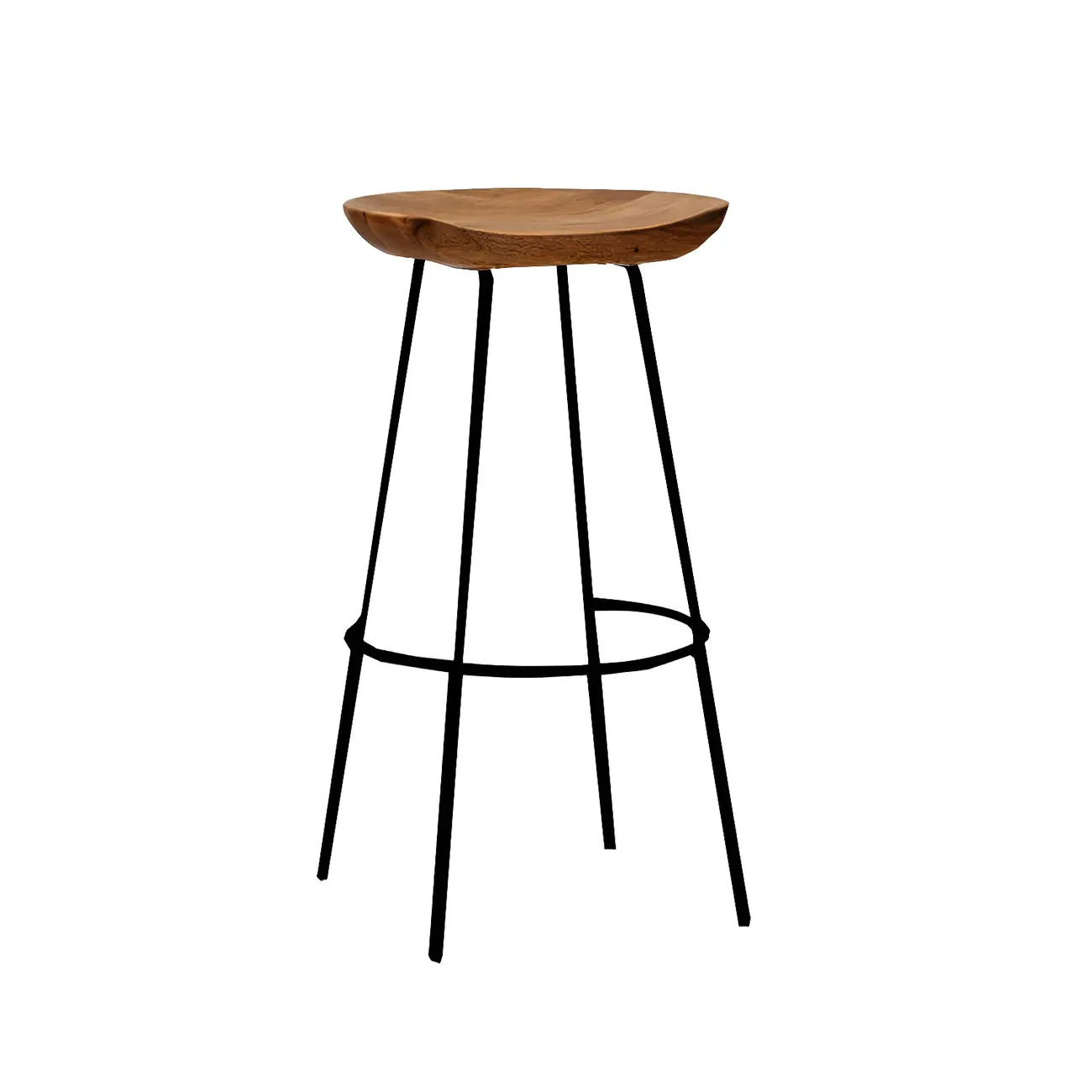Modern Solid Wood Counter Height Bar Stools Image - 14 | homeyfad