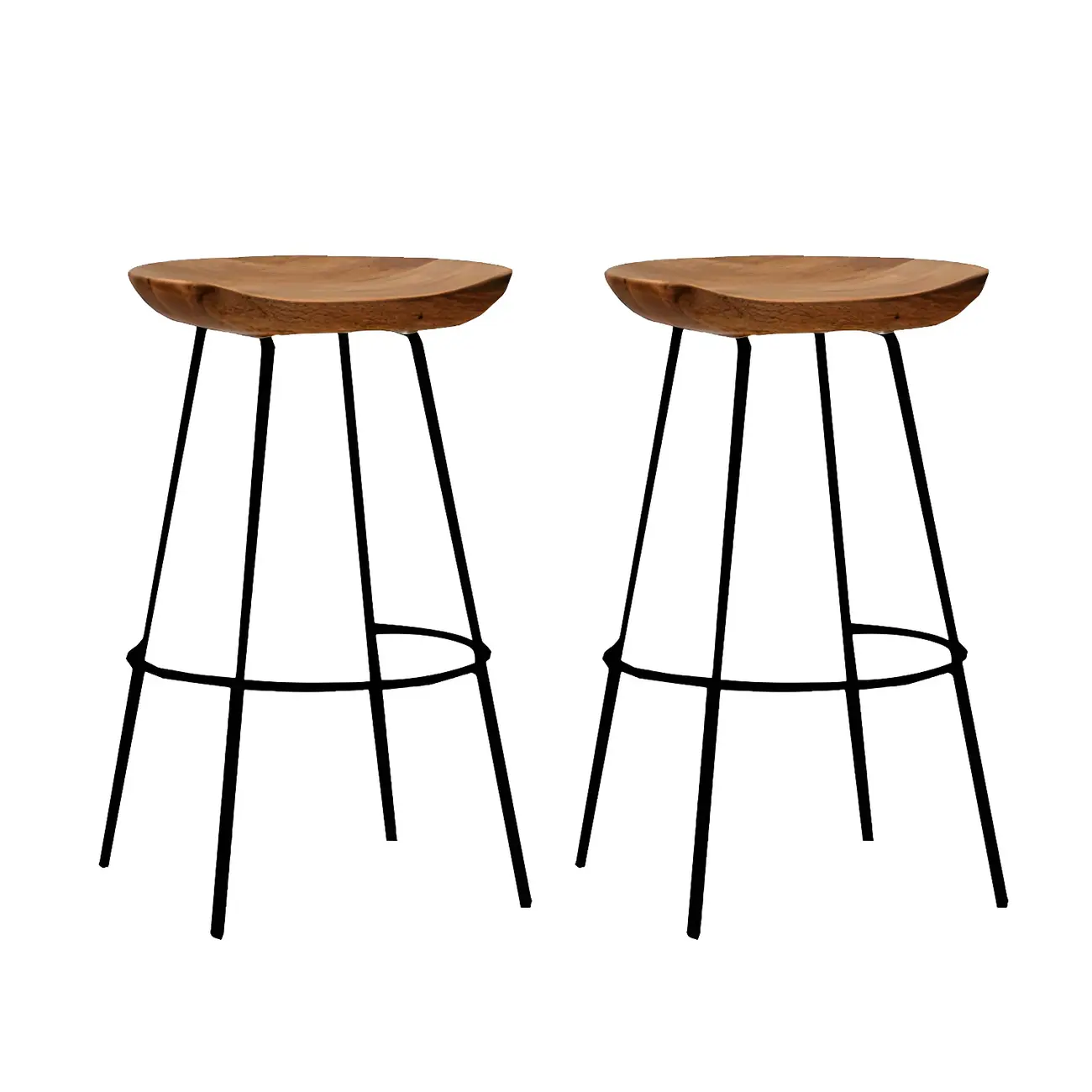 Modern Solid Wood Counter Height Bar Stools Image - 15 | homeyfad