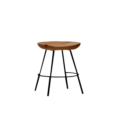 Modern Solid Wood Counter Height Bar Stools Image - 18