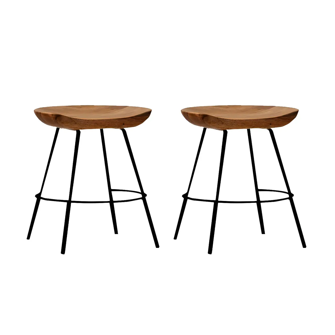 Modern Solid Wood Counter Height Bar Stools Image - 19 | homeyfad