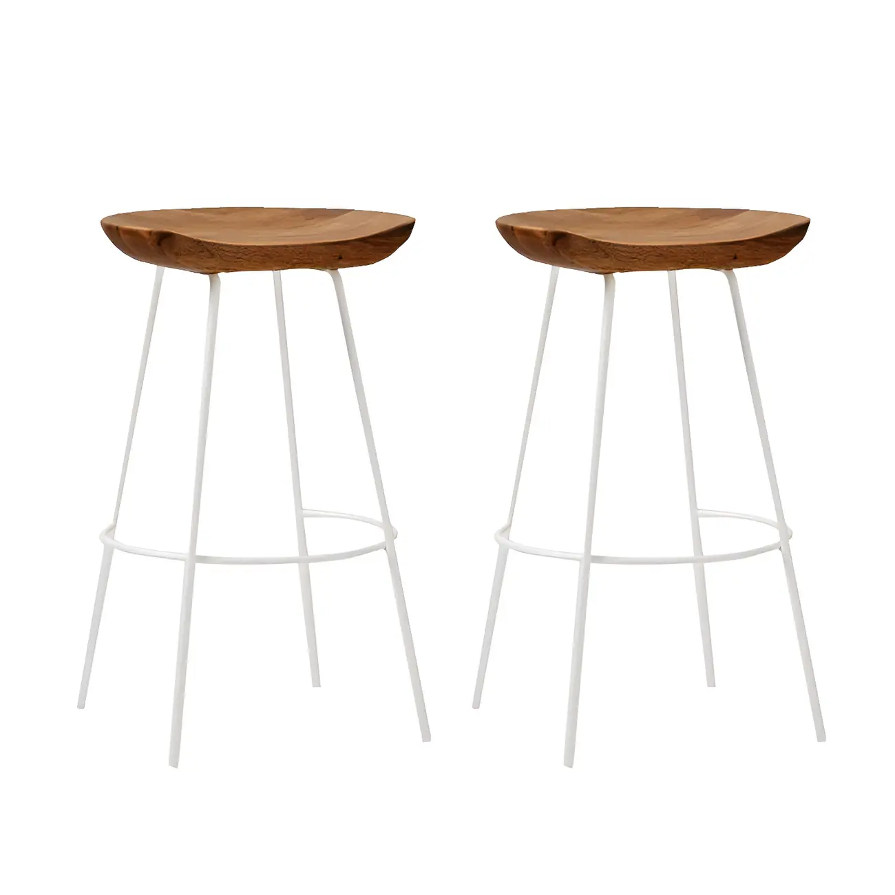 Modern Solid Wood Counter Height Bar Stools Image - 23 | homeyfad