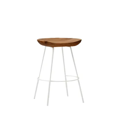 Modern Solid Wood Counter Height Bar Stools Image - 24