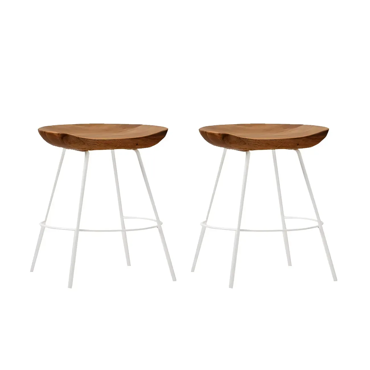 Modern Solid Wood Counter Height Bar Stools Image - 27