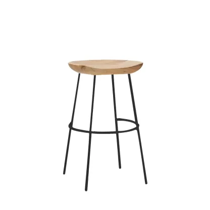 Modern Solid Wood Counter Height Bar Stools Image - 30