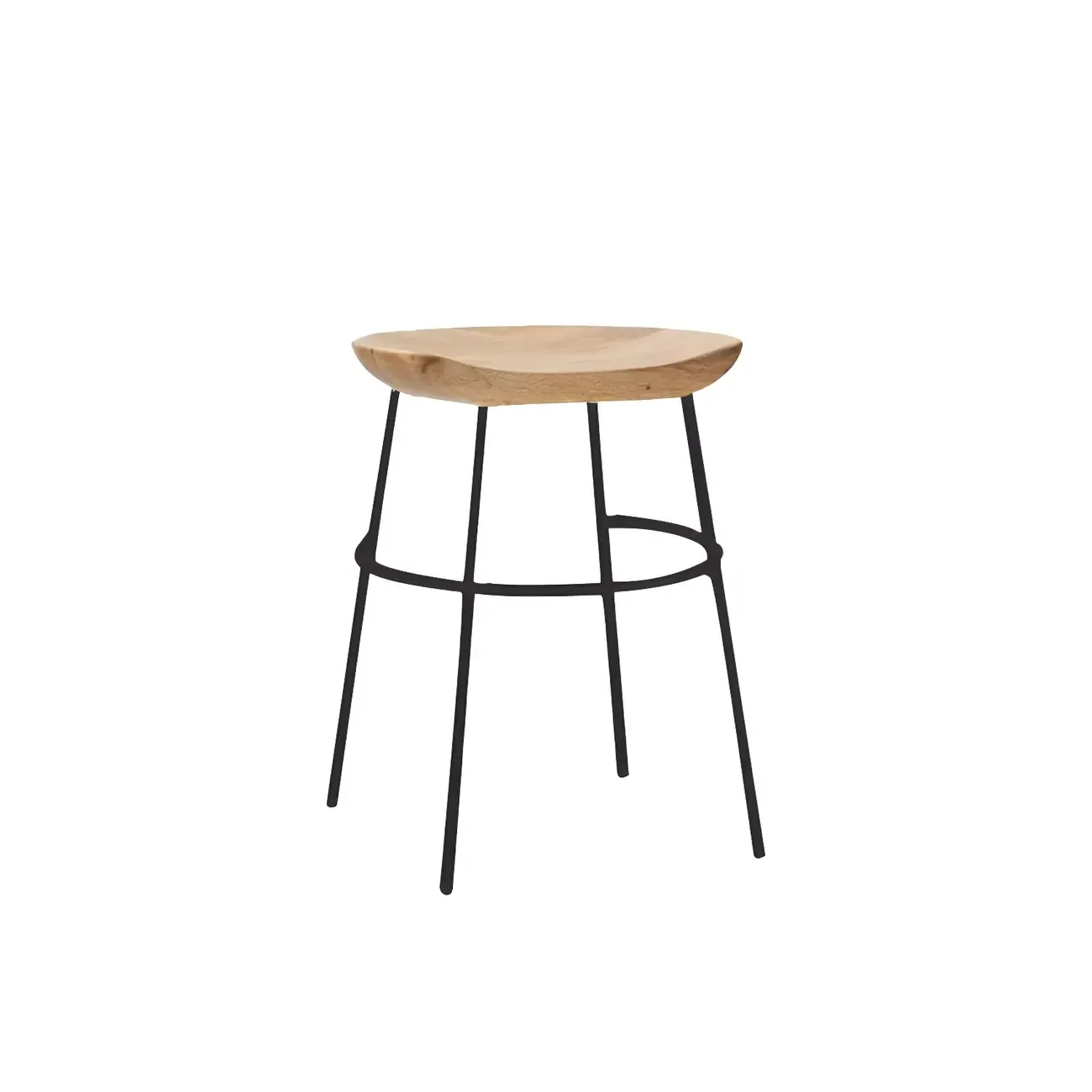 Modern Solid Wood Counter Height Bar Stools Image - 32