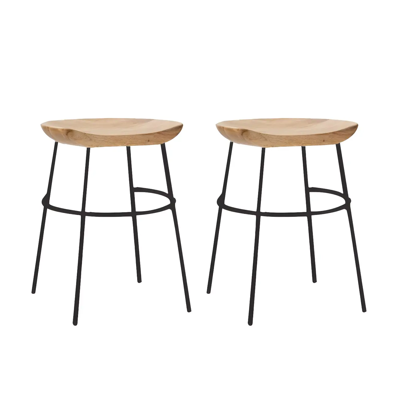 Modern Solid Wood Counter Height Bar Stools Image - 33 | homeyfad