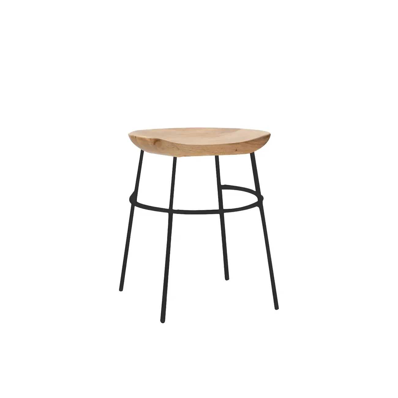 Modern Solid Wood Counter Height Bar Stools Image - 34