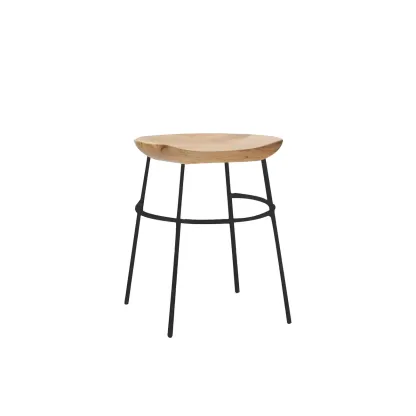 Modern Solid Wood Counter Height Bar Stools Image - 34