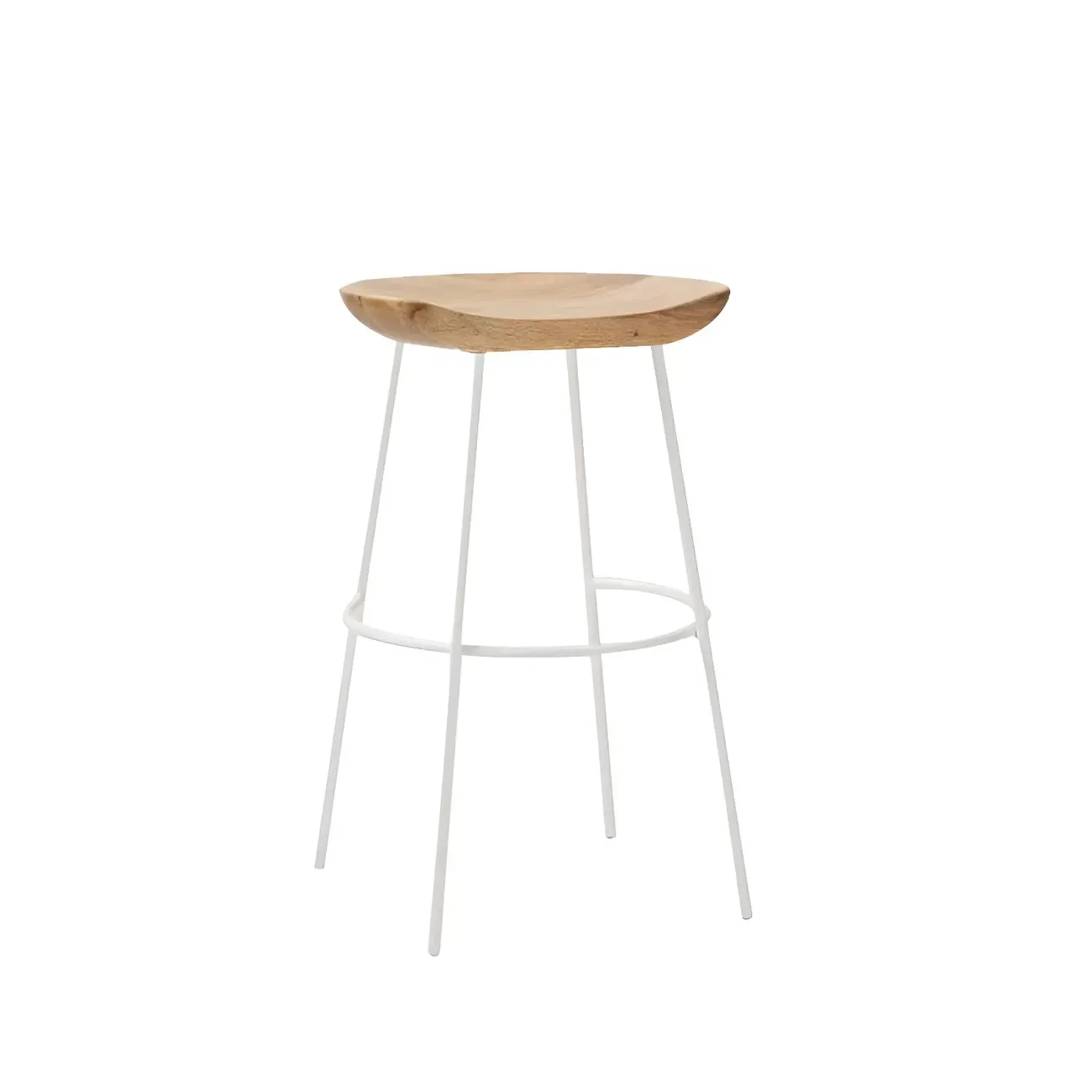 Modern Solid Wood Counter Height Bar Stools Image - 38