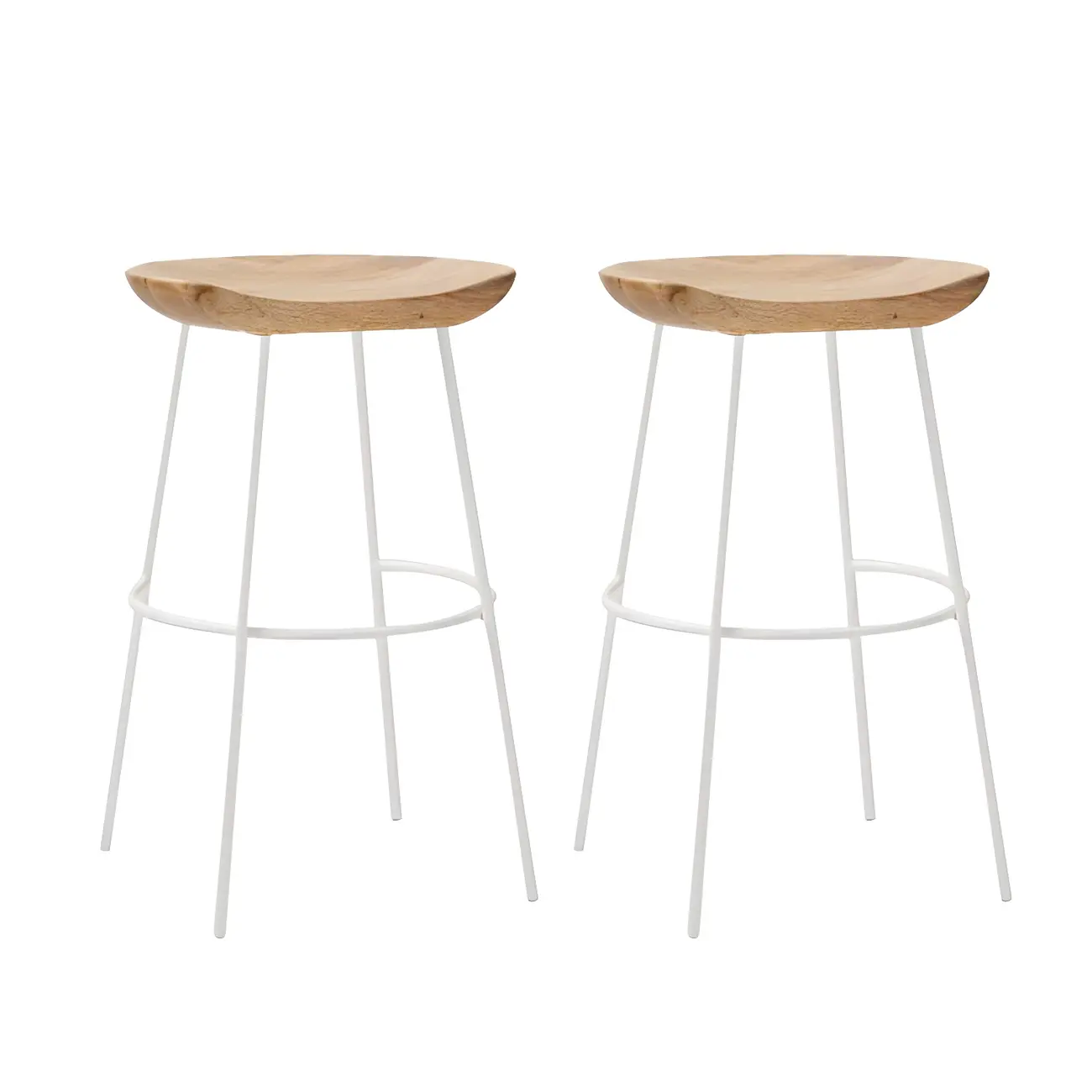Modern Solid Wood Counter Height Bar Stools Image - 39 | homeyfad