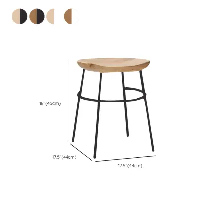 Modern Solid Wood Counter Height Bar Stools #size