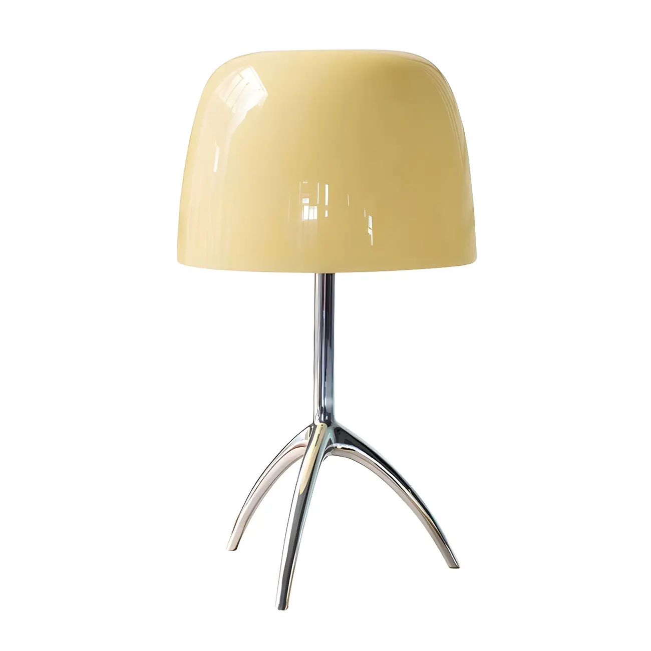 Nordic Modern Tripod Silver and Glass Table Lamp in Metal Base Image - 8 | homeyfad
